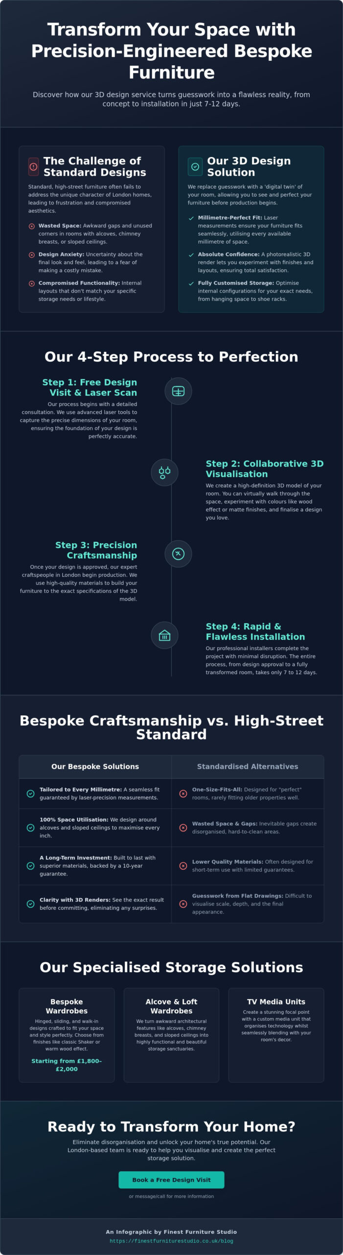 3D Wardrobe Design Service West London: Visualise Your Bespoke Storage