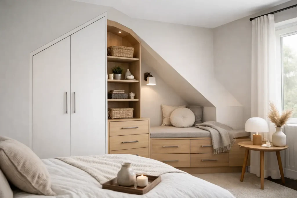 Bedroom Storage for Awkward Corners