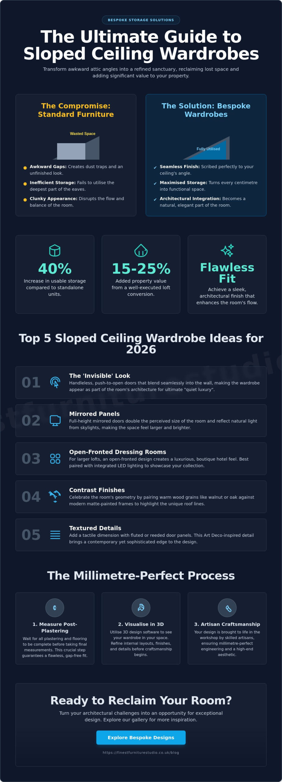 Sloped Ceiling Wardrobe Ideas: Bespoke Solutions for Loft Conversions