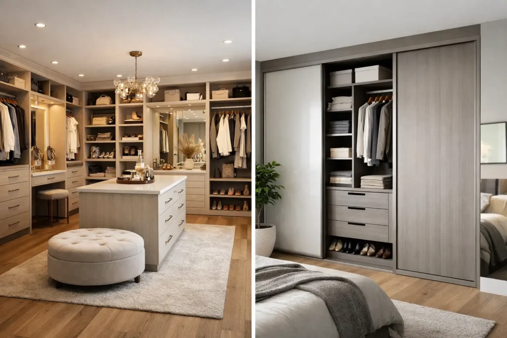 Walk in Wardrobe vs Fitted Wardrobe