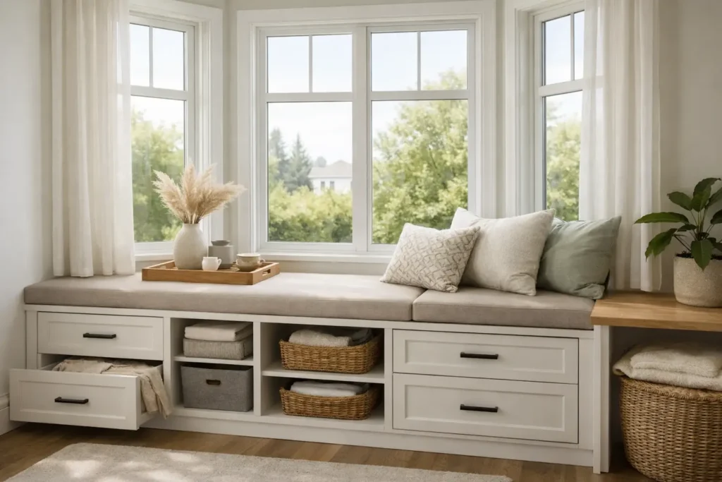 9 Bay Window Storage Ideas That Add Style