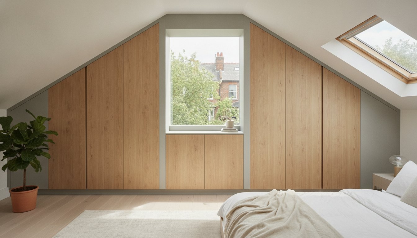 Angled Wardrobes for Loft Rooms in Ealing: The Bespoke Guide to Sloped Ceiling Storage