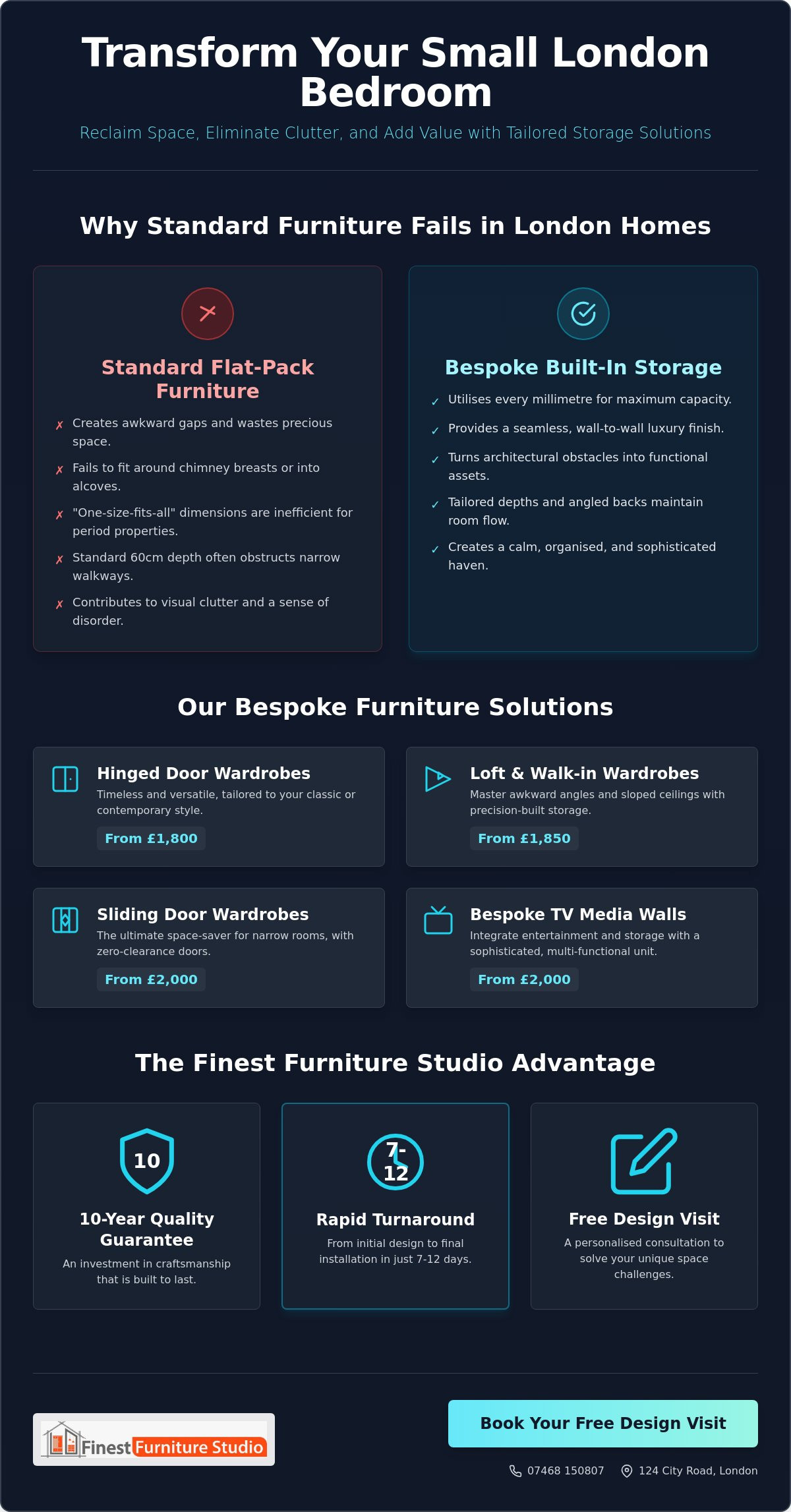 Bedroom Storage Ideas for Small Rooms: 2026 Bespoke Design Guide
