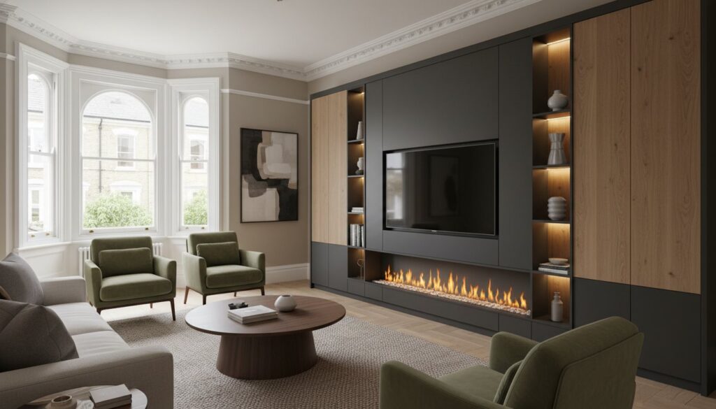 Bespoke Media Wall with Fireplace Fulham: The 2026 Luxury Design Guide