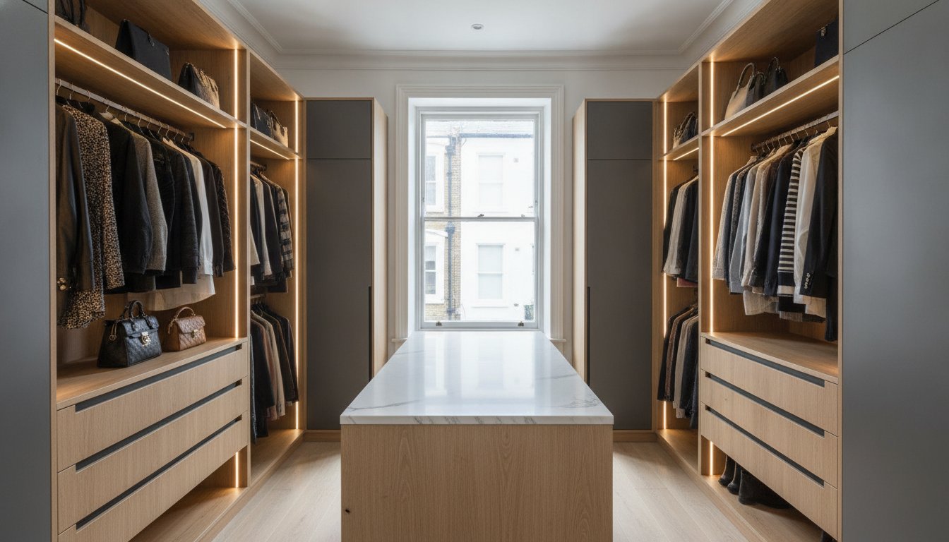 Walk-in Wardrobe Designer Chelsea: Bespoke Luxury Dressing Rooms