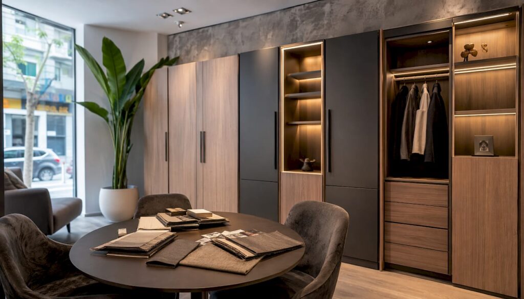 Bespoke fitted wardrobes showroom in London
