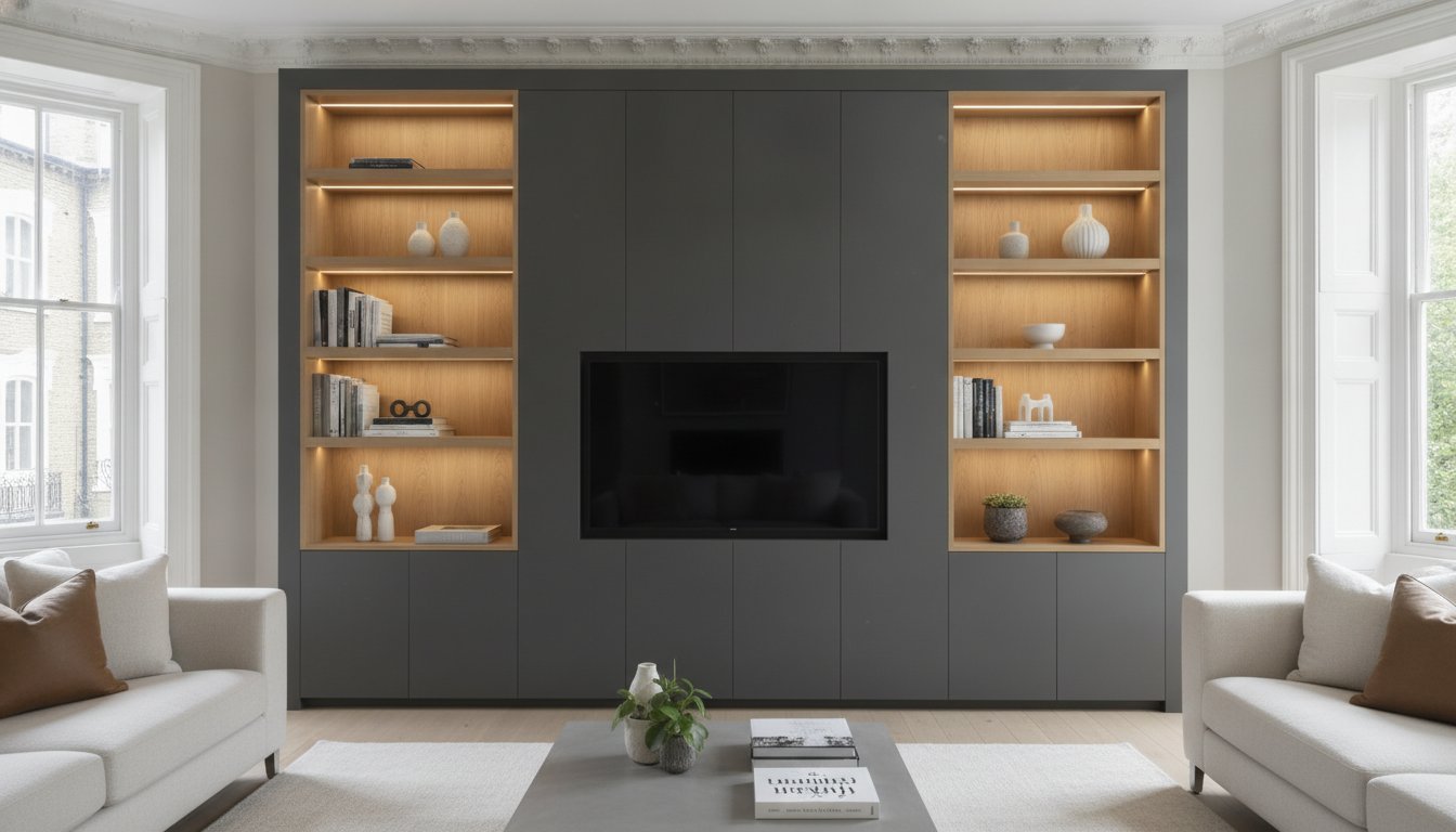 Bespoke Media Unit Notting Hill: Custom Fitted Entertainment Hubs for W11 Homes
