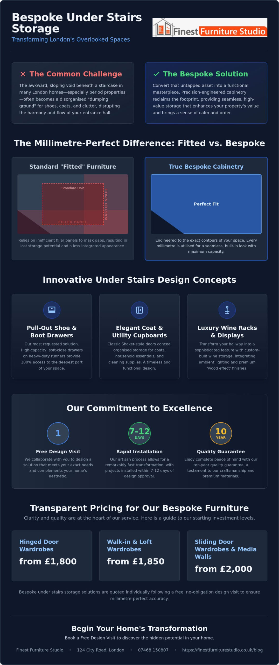 Bespoke Under Stairs Storage London: Custom Space-Saving Solutions for 2026