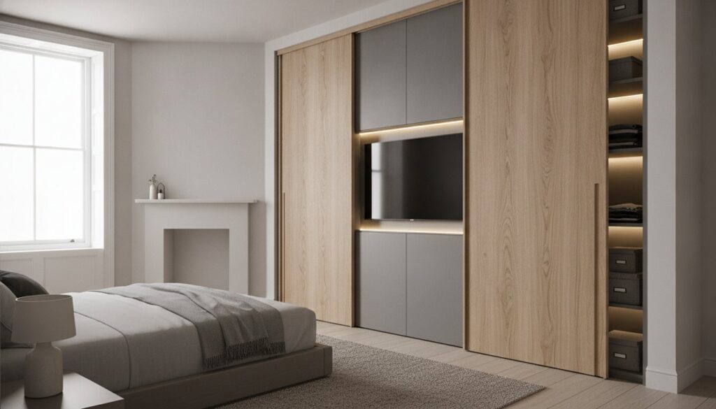 Sliding Wardrobe with TV Space: The 2026 Guide to Bespoke Media Storage