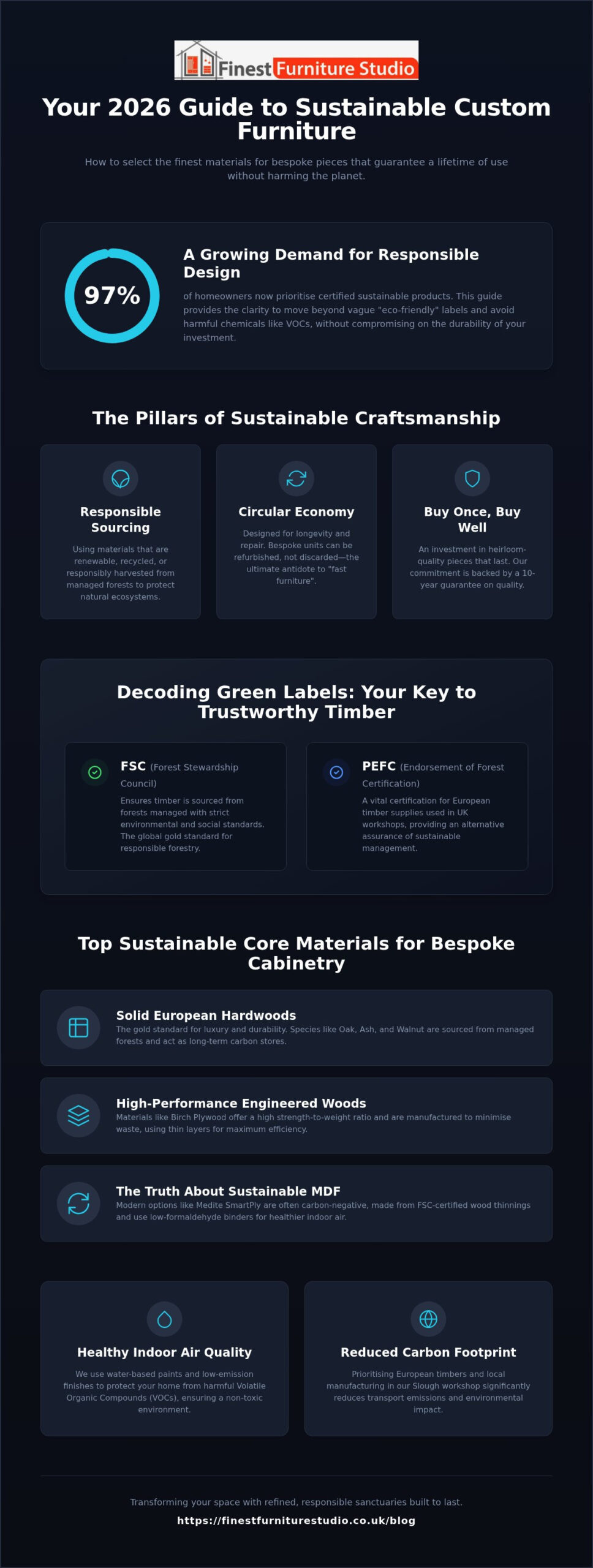 Sustainable Materials for Bespoke Furniture: 2026 Home Guide