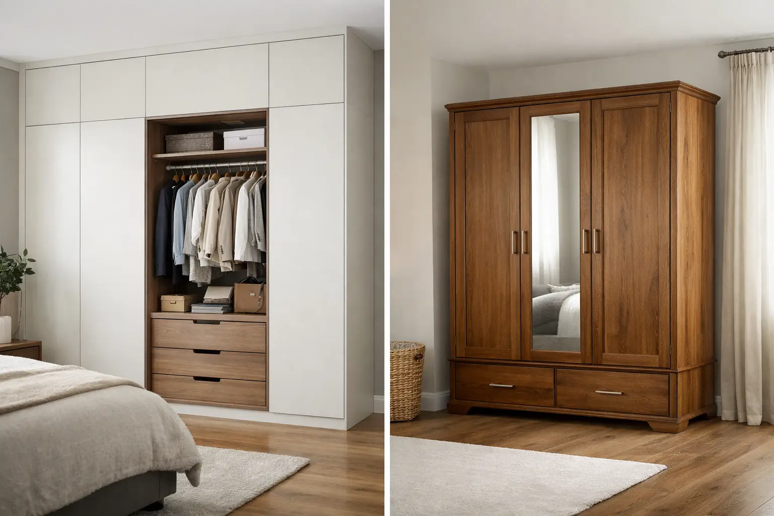 Fitted Wardrobes vs Freestanding Wardrobes