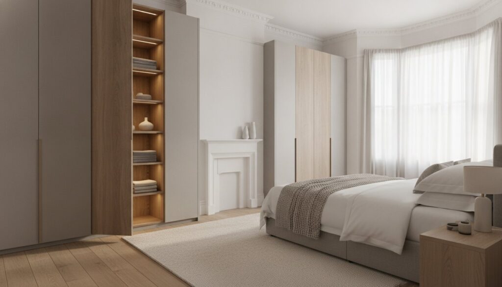 Handleless Fitted Wardrobes London: The 2026 Guide to Minimalist Bespoke Luxury