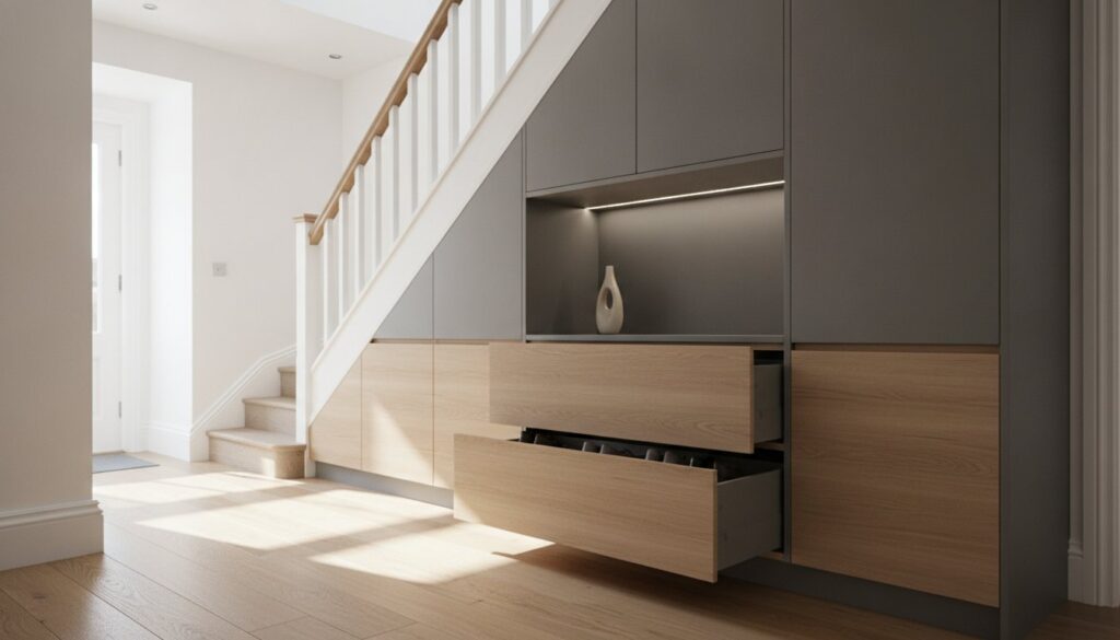 Bespoke Under Stairs Storage London: Maximising Every Inch of Your Hallway